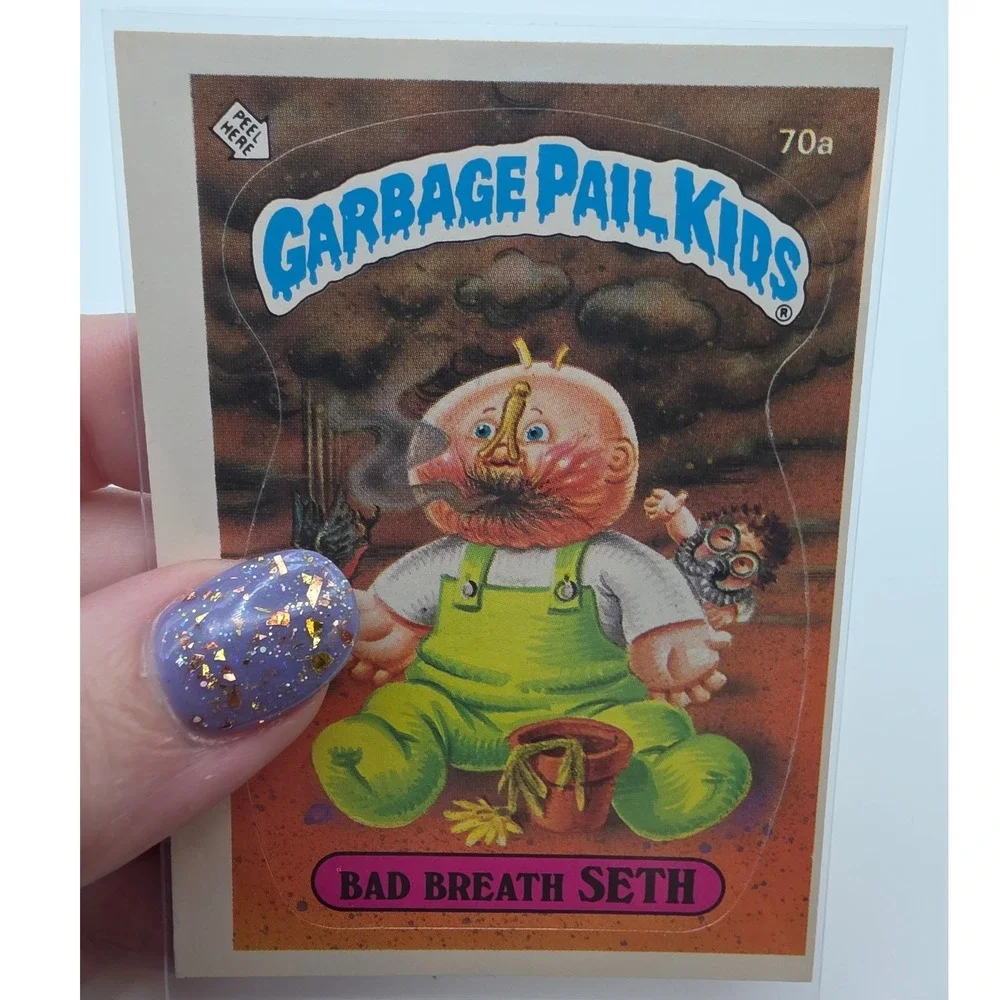 Topps Garbage Pail Kids OS2 Bad Breath Seth Good 70a Miscut